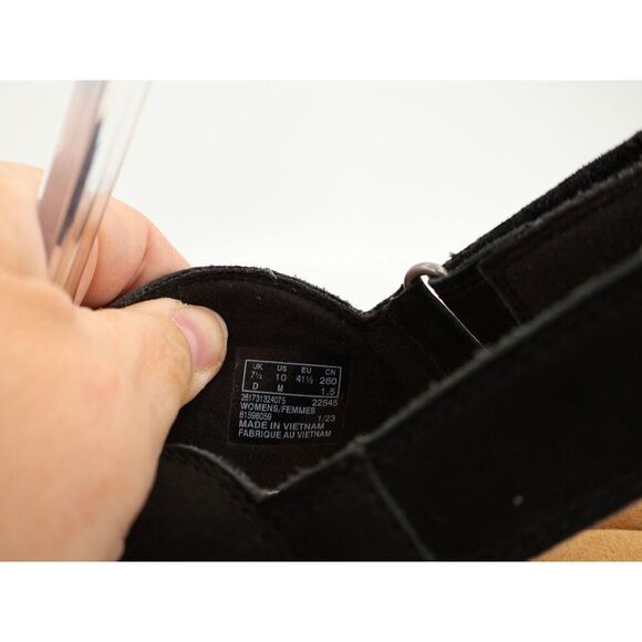 Clarks Giselle Flora Strappy Cork Wedge Heel Platform Sandals Black Size 10M - Picture 8 of 13